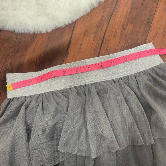 Circo Gray Tulle Pleated‎ Skirt Size XL 14 - 16 - Picture 3 of 5